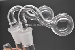 14mm 18mm masculino feminino transparente pyrex queimador de óleo tubos de água para plataformas de petróleo bongs de vidro grossos tigelas grandes para fumar