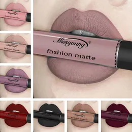 Lipstick Velvet Matte Long-Trasting Nawilżający błyszczyk Szminki cieczy Makijaż Makijaż Pucharowy