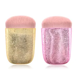 Mermaid Glittering Shining Makeup Brushes Professional Blush Powder Foundation Make Up Brush Cosmetic Tool 2styles RRA1518