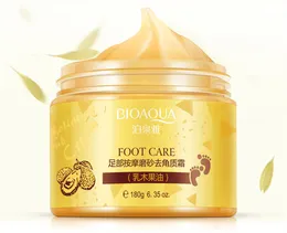 DHL FREE BIOAQUA 24K GOLD FOOT TREATMENT Shea Buttermassage Cream Peeling Renewal Mask Baby Foot Skin Smooth Care Esfoliante