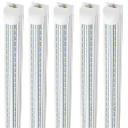 SUNWAY-USA , D-Shaped Integrate T8 LED Tube 4 8 Feet LED Fluorescent Lamp 120W 8ft 3rows LED Light Tubes Cooler Door Lighting