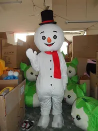 2019 Discount factory sale Adult Size Snowman Mascot Costume White Xmas Winter Mascot Snowman Carnival Party Cosply Mascotte