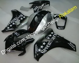 Per HONDA CBR1000RR 1000RR 08 09 10 11 Fireblade 2008-2011 Moto Black Silver Fairing moto (stampaggio a iniezione)