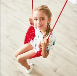 Altalena lavorata a maglia con corda in rete di nylon Altri mobili per bambini Giocattoli sensoriali per bambini per interni Altalena portatile seggiolone