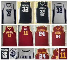 NCAA Brigham Young Cougars 32 Jimmer Fredette Jersey Santa Clara 11 Steve Nash Güney Kaliforniya USC 24 Brian Scalabrine College