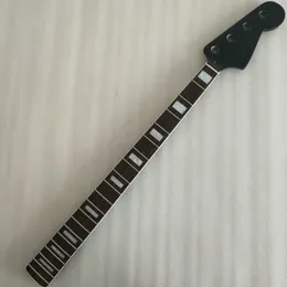 Black Maple 20 Fret Neck For Electric J Bass Guitar Neck Parts 4 string nut 38mm