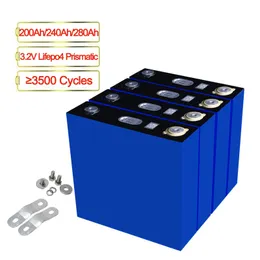 LFP 200Ah 240Ah 280Ah 3.2V Lifepo4 Prismatic Battery Can be DYI 12V 24V 36V 48V 60V 72V Solar System Sotrage Bank