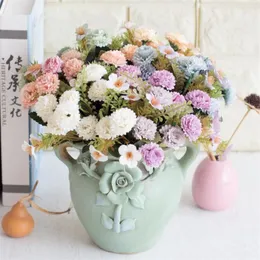 Fake Oil Painting Clove (5 stems/bunch) 10.63" Length Simulation Carnation for Home Wedding Decorative Artificial Flowers