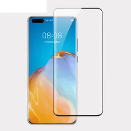 Dla Samsung S21 Ultra Zakrzywiona szkła hartowana Galaxy Uwaga 20 S10 Plus S20 Pełna okładka Protector 3D Huawei P40 Pro P30