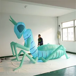 High quality Airblower Inflatable Mantis With LED Strip Inflatable Insects With Colorful Led