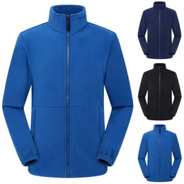 Chaqueta Hombre Ciepłe Solidne Zipper Stand Collar Z Długim Rękawem Sport Outdoor Coat Outwear Camperas de Hombre 2019 Windbreaker Nowy