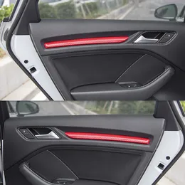 Estilo do carro console central painel guarnição porta do carro decoração capa guarnição adesivo de fibra carbono para audi a3 8v s3 acessórios automóveis292d