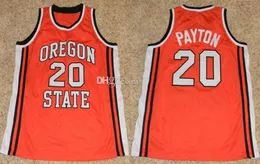 Oregon State Beavers University Gary Payton #20 College Retro Basketball Jersey Men's Ed Custom Any Number Name Jerseys