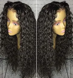 Vattenvåg Genomskinlig Full Lace Frontal Wig För Black Women Brazilian Curly HD 360 Virgin Human Hair Wigs Diva1