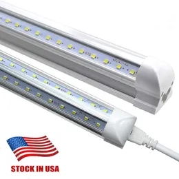 LED T8 V shaped Integrated Single Fixture, 4FT, 2800lm, 6000K (Super Bright White),28W Utility Shop Light, Ceiling and Under Cabinet Light,