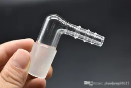 L spesso inebriante 14mm 18mm maschio adattatore per frusta di vapore in vetro 90 gradi Extreme Q V-Tower vaporizzatore adattatore a gomito in vetro per bong per tubi d'acqua