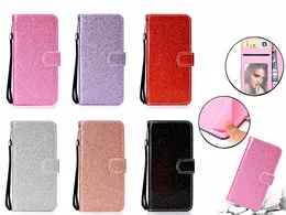 Glitter Powder Wallet Leather Bling Flip Holder Skin Case for Samsung S9 S10 PLUS S10E S105G NOTE10 PRO A20 A30 A40 A50 A70 A51 A71