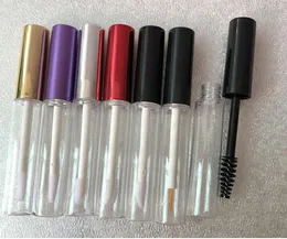 5ML Lip Gloss Tube with Black/Purple/Gold/Silver Lid Empty Makeup Lip Oil Container Chapstick Lip Balm Tube SN2689