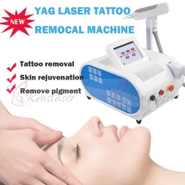 Med röd sikt 2000mj q switch nd yag laser tatuering borttagning maskinpigment ålder punkt borttagning hud rejuevantion anordning 530/1064/1320 nm