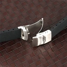 18202224mm BlackBlue cinturino in silicone impermeabile cinturino in gomma cinturino per subacqueo cinturino di ricambio barre a molla estremità diritta3328873264u