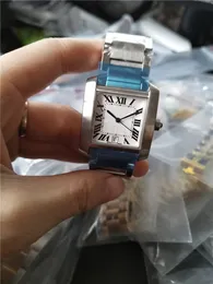 new fashion man watch silver case white dial Male female watch Quartz watches 054 2845