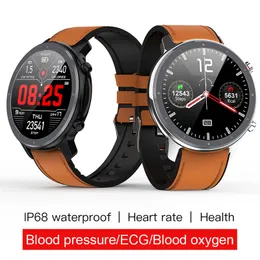 L11 Smart Watch Men EKG + PPG Hjärtfrekvens Blodtrycksmonitor IP68 Vattentät Vädermetall SmartWatch vs DT78 L5 L8 L7