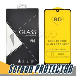 9D Tempered Glass Screen Protector Cover Film för iPhone 12 Mini 11 Pro X XR XS Max 6 6S 7 8 Plus med detaljhandelspaket