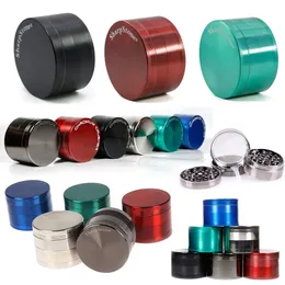 Colorful Sharpstone Herb Grinder 4 Layers 40mm 50mm 55mm 63mm Zinc Alloy Tobacco Smoking Grinders Smoking Accessories