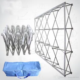 Aluminium Annons Signatur Visar Flower Stand Wedding Backdrops Stand Dekoration Foto Studio Vägg Folding Frame Props A231