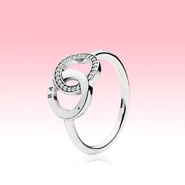 vero anello in argento sterling 925 con diamante CZ con LOGO Scatola originale adatta Pandora anello nuziale gioielli di fidanzamento per le donne