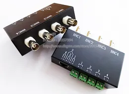 Adapter CCTV, wysokiej jakości UTP 4CH Pasywny Video Balun Cat5 4 Port BNC CCTV Adapter / 2szt