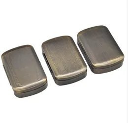 Portasigarette in metallo, portasigarette portatile in bronzo, con materiale in banda stagnata