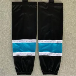 Nouveau Enfants jeunes hommes glace noir entraînement 100% Polyester pratique chaussettes équipement de Hockey