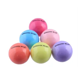 6 Colors Cute Round Ball Lip Balm 3D Lipbalm Fruit Flavor Lip Smacker Natural Moisturizing Lips Care Balm Lipstick DHL free shipping sogal