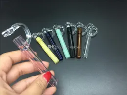 Brand Labs OIL PIPES CONCENTRATE TASTERS Glass tube Pipe cheap smoking wax pipes glass hand Tobacco pipes for herbal free shipping