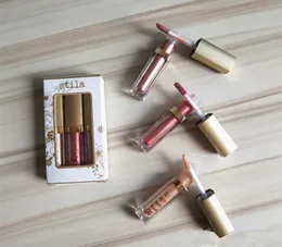 New Makeup brand Stila 3pcs Eye for Elegance Shimmer Glow Liquid Eyeshadow Set High quality DHL shipping