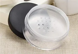 50g 50 ml Tom Sifter Jar Loose Powder Blusher Puff Case Box Makeup Kosmetiska burkar Behållare med Sifter Locks SN945