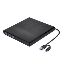 External DVD Drive Óptico USB 3.0 Type-C de alta velocidade CD ROM Jogador CD-RW Burner Escritor leitor gravador para PC portátil