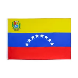 Венесуэльский флаг 3x5FT 150x90cm печать Полиэстер National Indoor Outdoor Team Club Sports Team Флаг с латунными креплениями Бесплатной доставкой