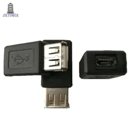 100 pçs / lote de alta velocidade USB 2.0 feminino a para micro USB B NOVO 5 pinos conector adaptador feminino clássico design simples atacado