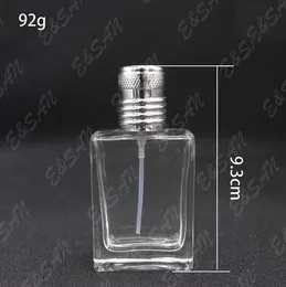 Partihandel Tomt Clear Glass Spray Perfume Bottle 30ml Refillerbar Parfymflaska Atomizer med
