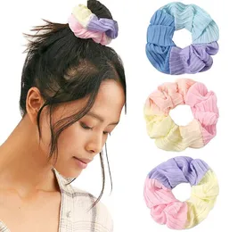 Scrunchieストレッチヘッドバンドのザッキーシ髪のネクタイ女の子Ponytailヘアーホルダーロープシフォンの帽子のヘアアクセサリー30pcs 1030b