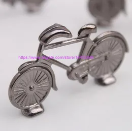 100pcs Vintage Alloy Antique Bike Bicycle Design Table Card Holder Stand Wedding Decoration Table Number Place Stand Memo Holders Party Gift