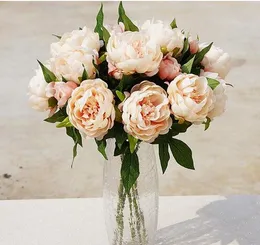 Высокое качество искусственные цветы пиона 3 головы шелковые цветы украшения дома свадебные цветы бесплатная доставка GB237