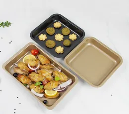 The latest 3 types of non-stick coated 11-inch rectangular baking trays, baked chicken wings biscuit cakes, and 7-inch carbon steel bread tr