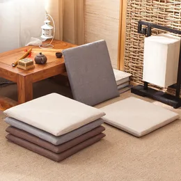 100% linho bordado cadeira de jantar almofada de assento poltrona chinesa almofada de assento com zíper lavável almofadas de assento para escritório em casa Chair260r