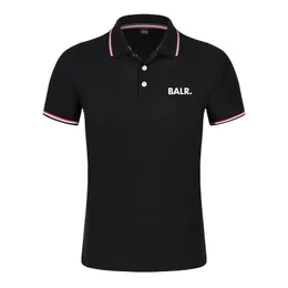 Luxury Polo Mäns T-shirts Balr Street Tide Märke Kortärmad Rund Neck Loose Short-Sleeved Bomull Mäns Personlighet Mäns T-Shir