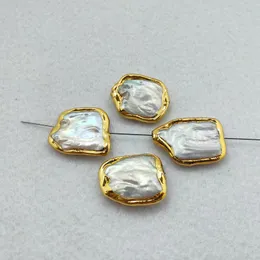 Forma di libertà grandi perle distanziatrici di perle naturali, perle d'acqua dolce connettore risultati di gioielli collana braccialetto fai da te BD363