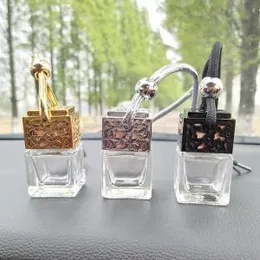 8ML Hanging Car Profumo Bottiglia vuota Diffusore di fragranza Bottiglia Deodorante per auto Bottiglia di olio essenziale di vetro Decorazioni per auto AAA1613