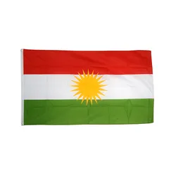 Kurdistan Flag Narodowy Wiszący Digital Printed Poliester Flagi Reklamy Banery, Outdoor Indoor Stosowanie, Drop Shipping, Darmowa Wysyłka